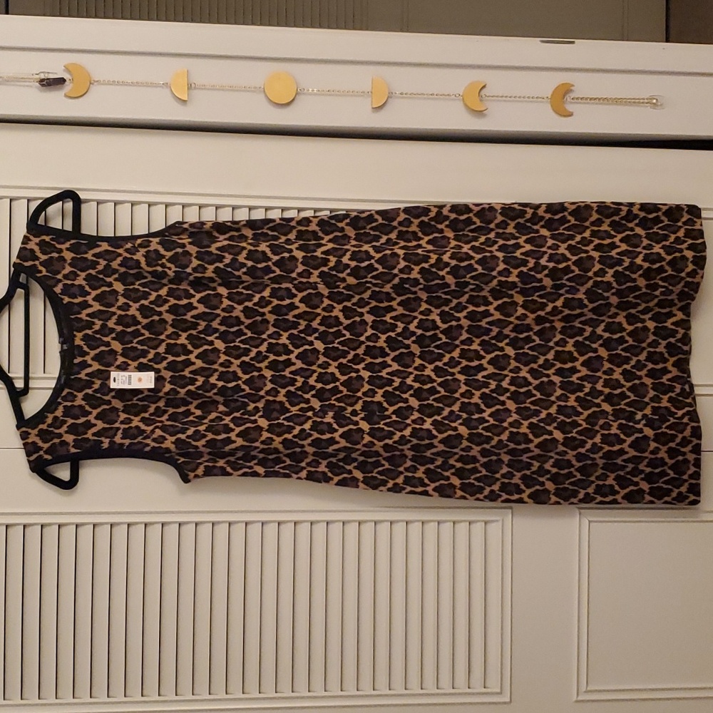 Sleeveless Leopard Print Dress